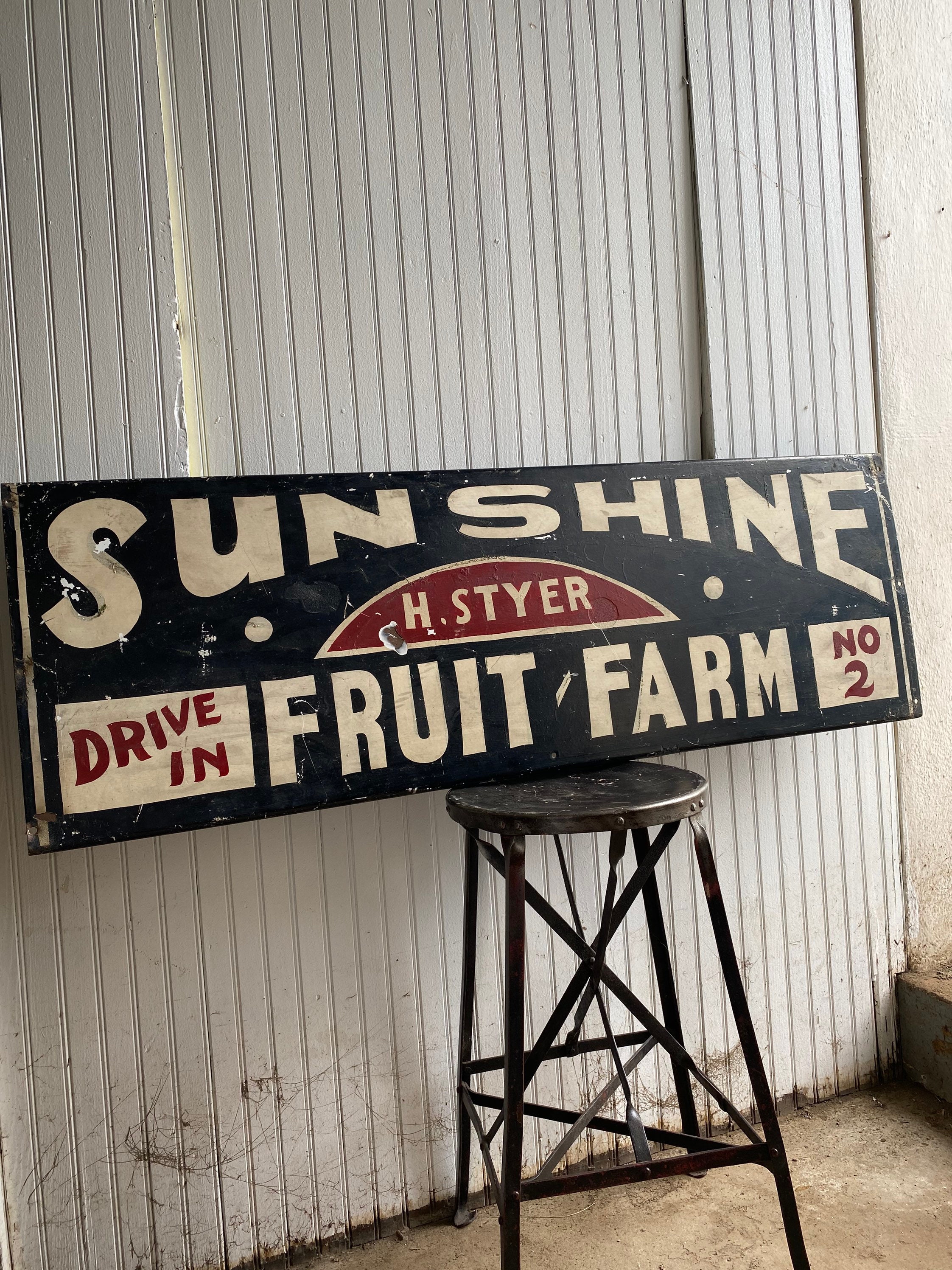1940s Sunshine Trade Sign Country Metal Folk Art Farmhouse Etsy