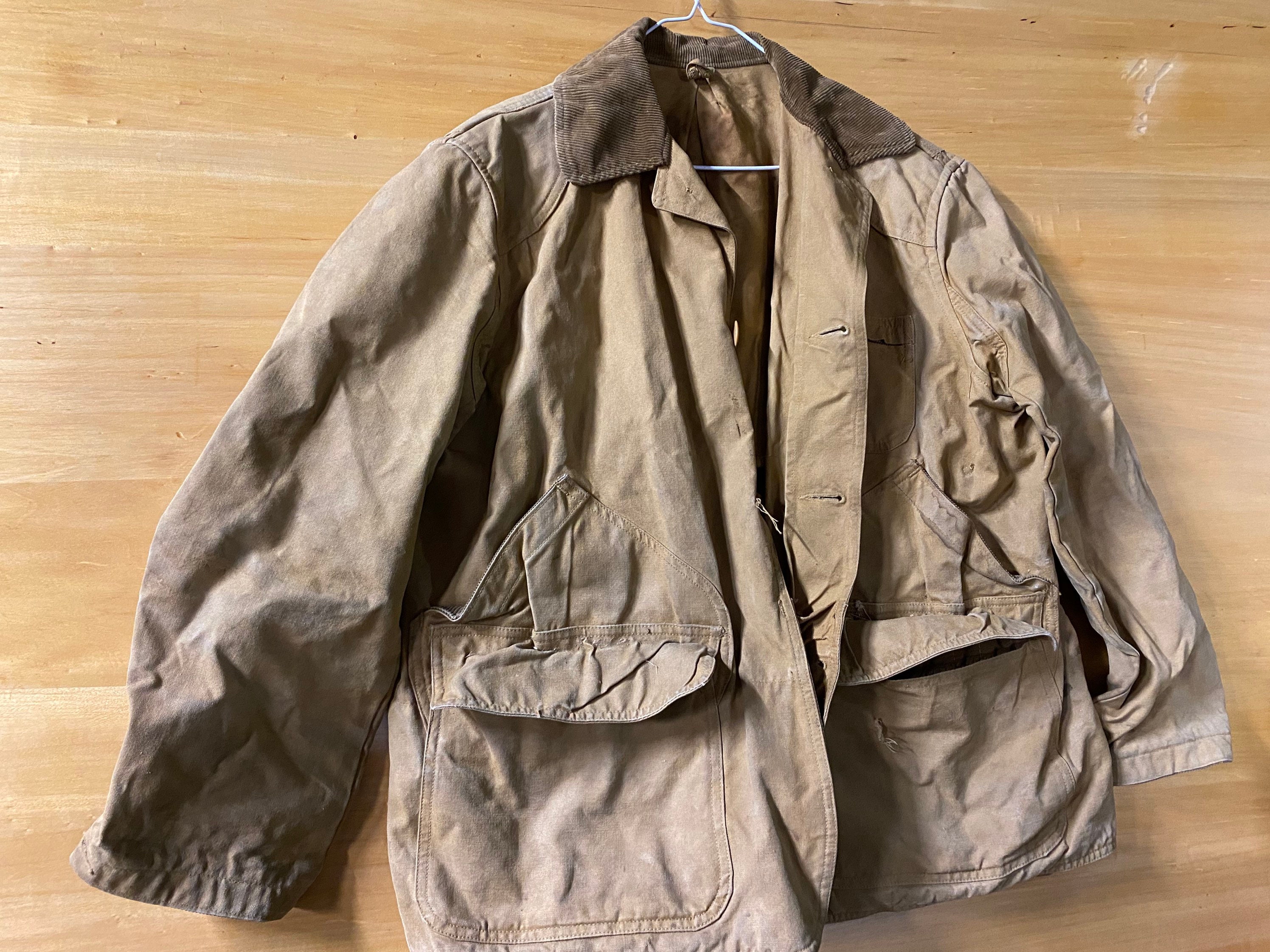 Vintage American Field Guncoats Half Moon Hunting Jacket Toledo Ohio Chore Coat