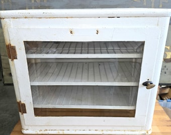 Vintage Medical Display Case, Apothecary Cabinet, Barber Sterilizer, Art Deco