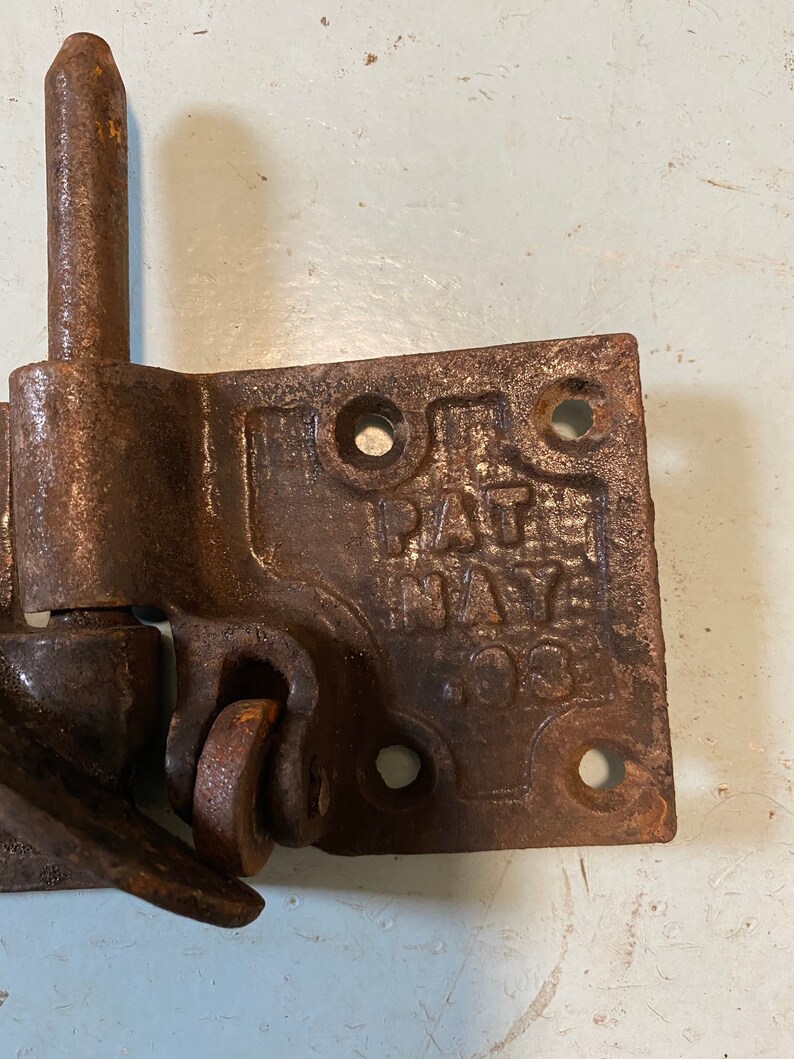 Antique Vintage Cast Iron 1893 Lift up Shutter Hinge Door Etsy