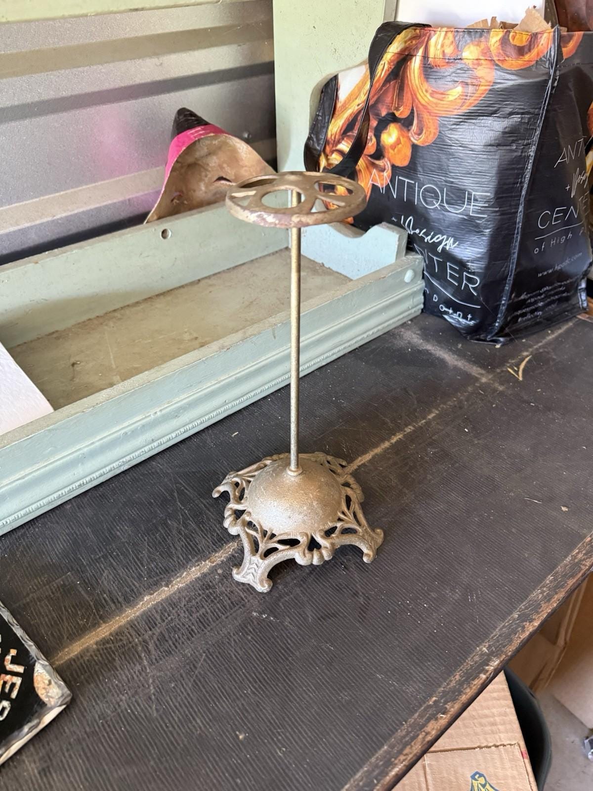 Antique Victorian Wrought Iron Hat Stand - Etsy