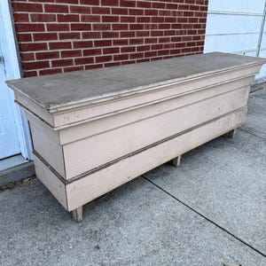 1910s General Store Counter Pine Bar Kitchen Checkout Stand Country Primitive