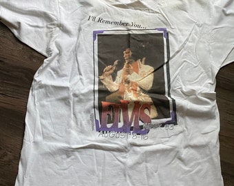 Elvis Presley Memphis TN XL T-Shirt Elvis Week 93 Graceland Vintage USA Cotton