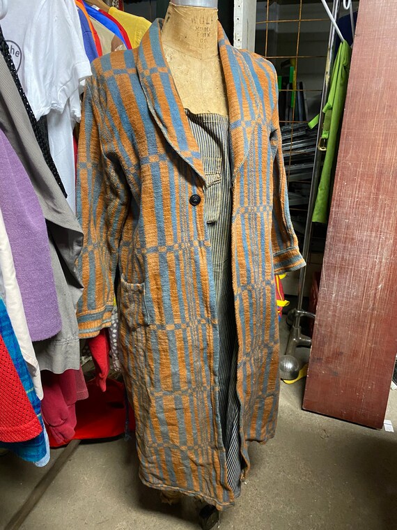 Vintage 1940s Beacon Blanket Robe Duster Jacket Co