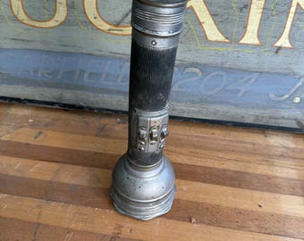 RARE Glass Franco No 1051 3-Bulb Monocell Flashlight Railroad Signal Torch USA