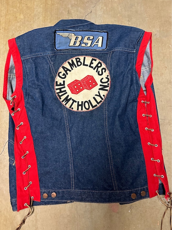 VTG Motorcycle Club mc vest patch Gamblers Biker … - image 1