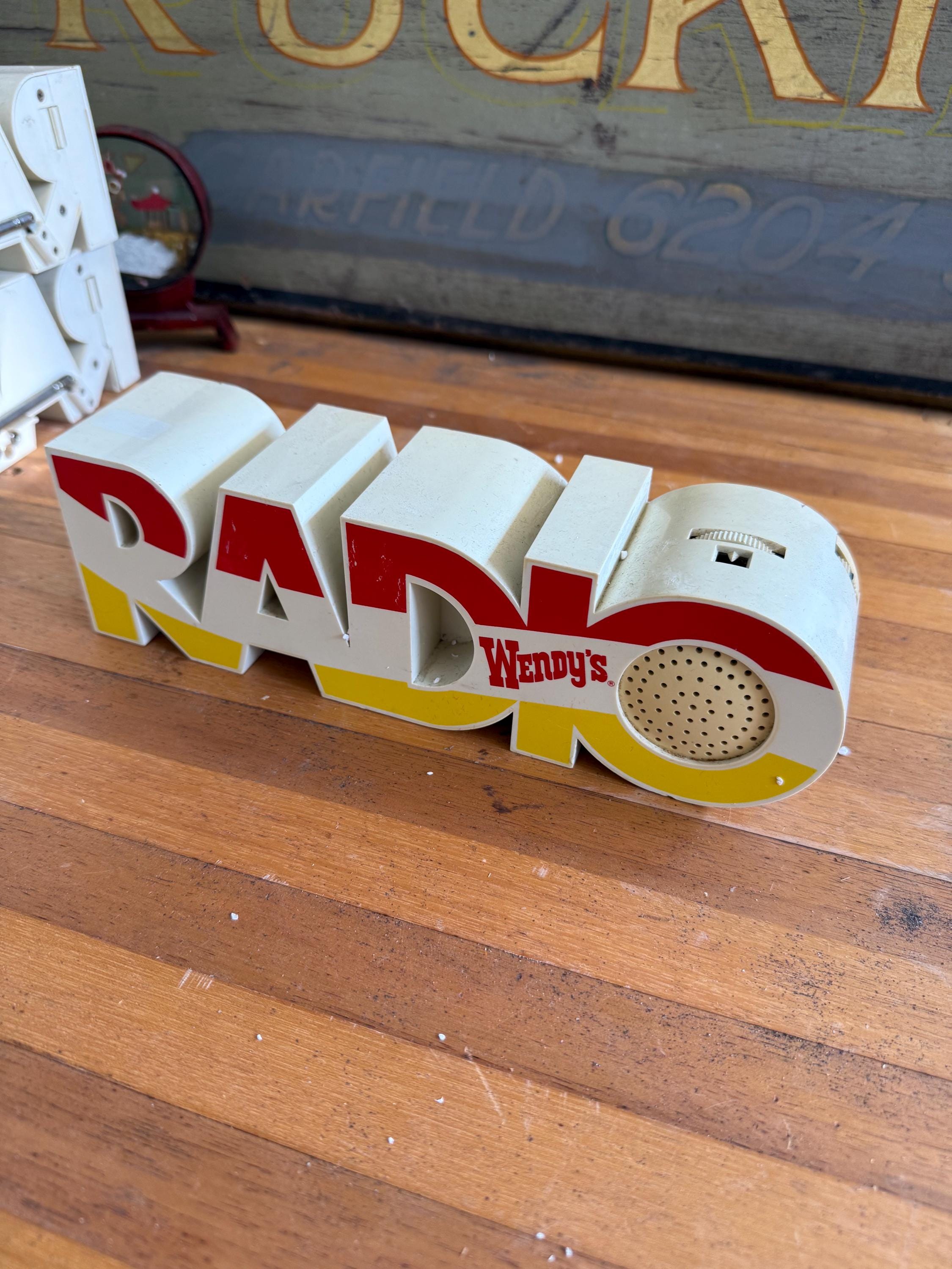 Vintage Wendy's Enter Sign !