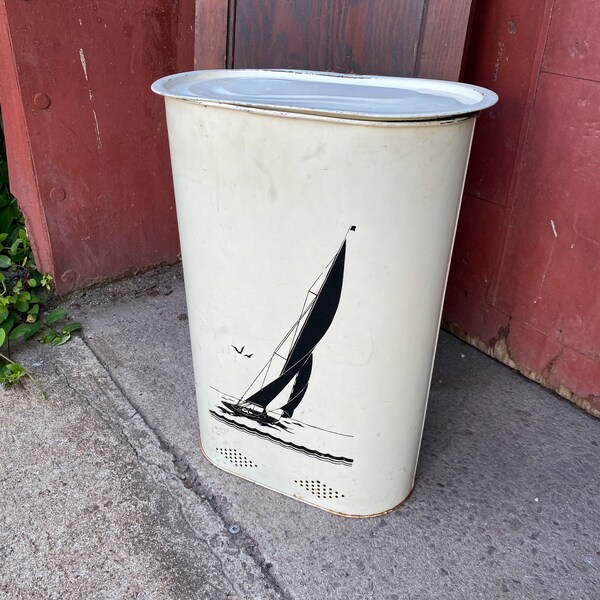 1950s Vintage Hamper Etsy