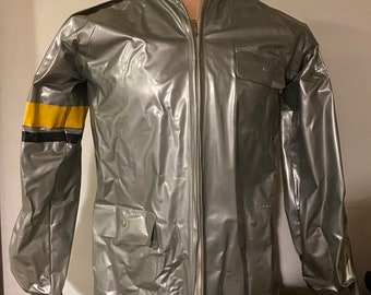 1980s Ontario Space Astronaut Racing Jacket Vintage Waterproof USA Pop