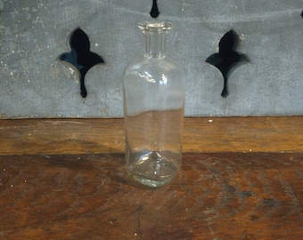 Glass Apothecary Bottles Spice Herb Bathroom Decor Candle Kitchen