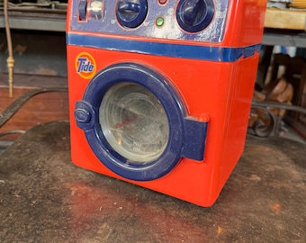 Vintage Tide Junior Washer Toy - 1980s 1990s Euro Play P&G Advertising Salesman Sample - Rare Promotional Washing Machine Memorabilia