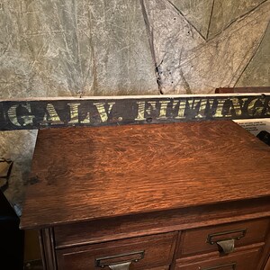 Galvanized steel Hand Painted Wooden Sign Country Farmhouse hardware folk art
