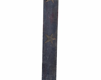 Bloque de impresión tallado de madera estilo Americana antigua, panel con estrella, arte popular, decoración patriótica de pared, primitivo