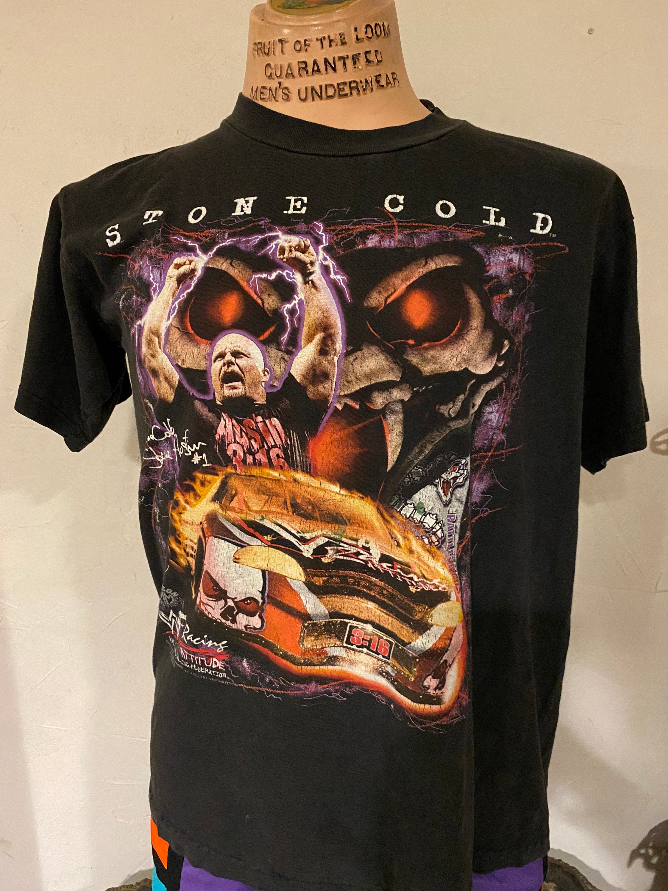 wwf racing shirt