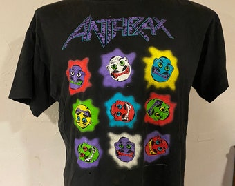 1993 Anthrax Knows No Color Thrash Metal Ian Scott Rare T-shirt Concert Band Tour