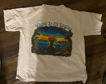 Kleding Herenkleding Overhemden & T-shirts T-shirts T-shirts met print Rare True Vintage VTG 90s The Allman Brothers Band Tee T Shirt Seven Turns Tour '90 XL 1990 