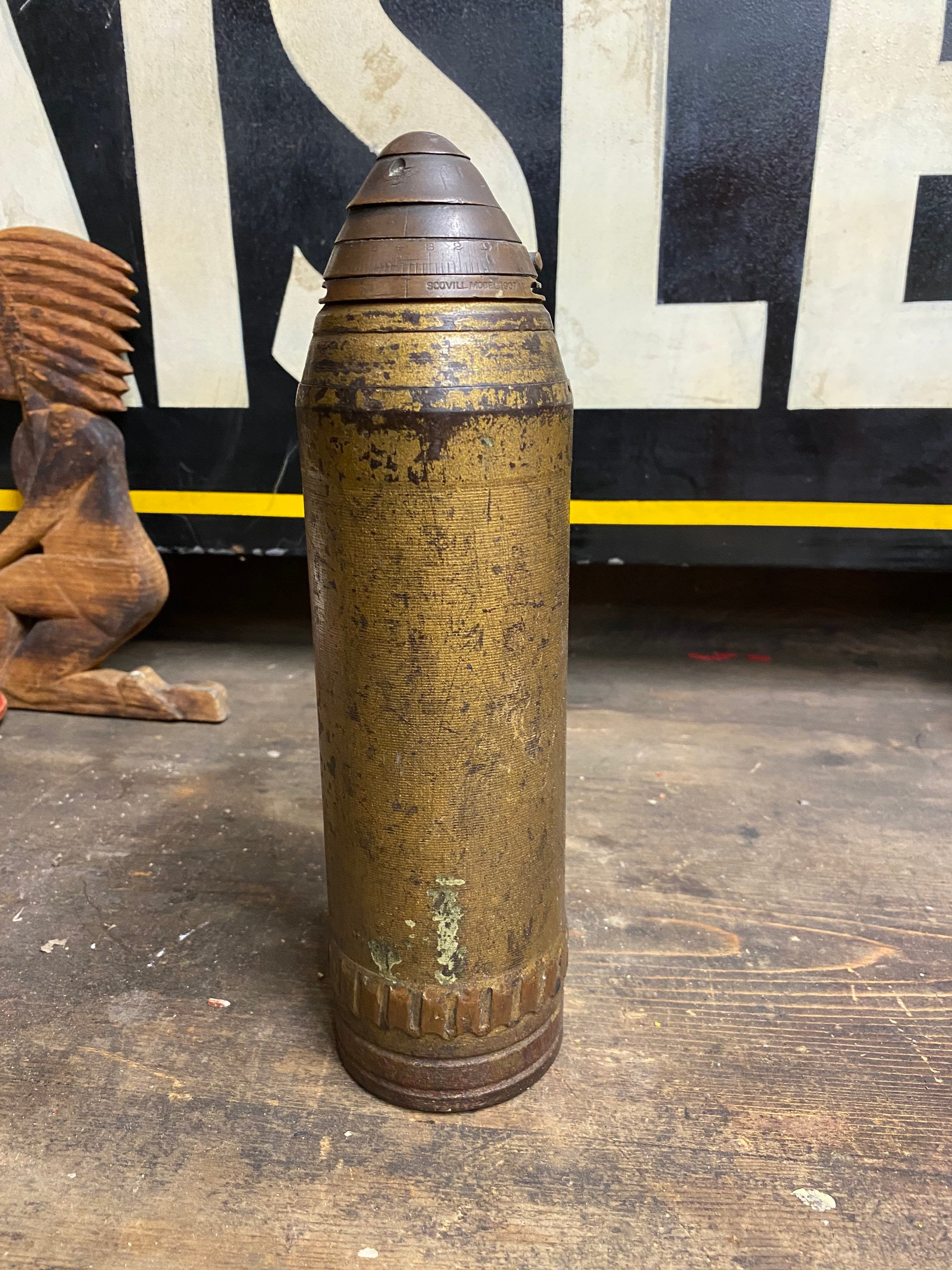 Scovill Model 1907 M WWI artillery Shell fuze timer Military Mortar