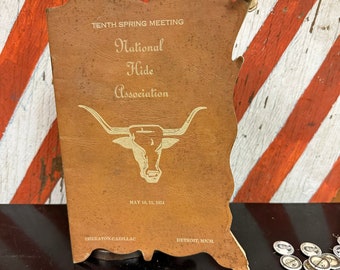 1954 Hide Book the national hide Association Advertisement Cow Western Detroit