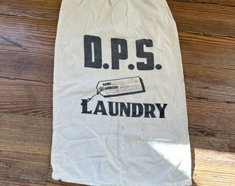 Vintage Canvas Clothes Pin Bag Laundry Room 1940’s DBS