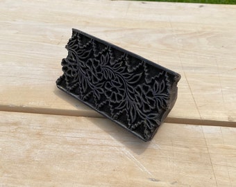 1800s Antique Primitive wooden Butter mold stamp- floral Country Primitive Farmhouse