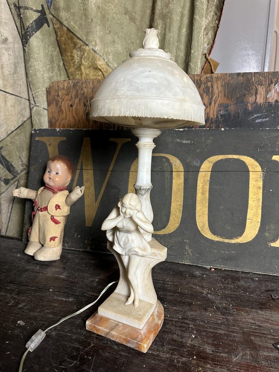 アンティーク　女性像　フロアランプ 1960-70's ヴィンテージ フロアランプ - アンティーク、ビンテージの