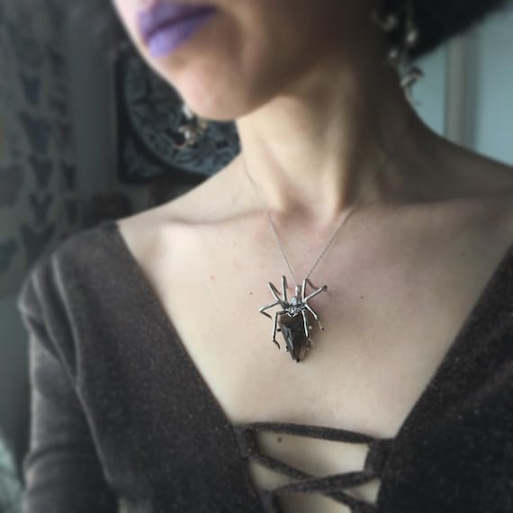 Black Widow Spider Charm - 14K Gold - Marty Magic Store
