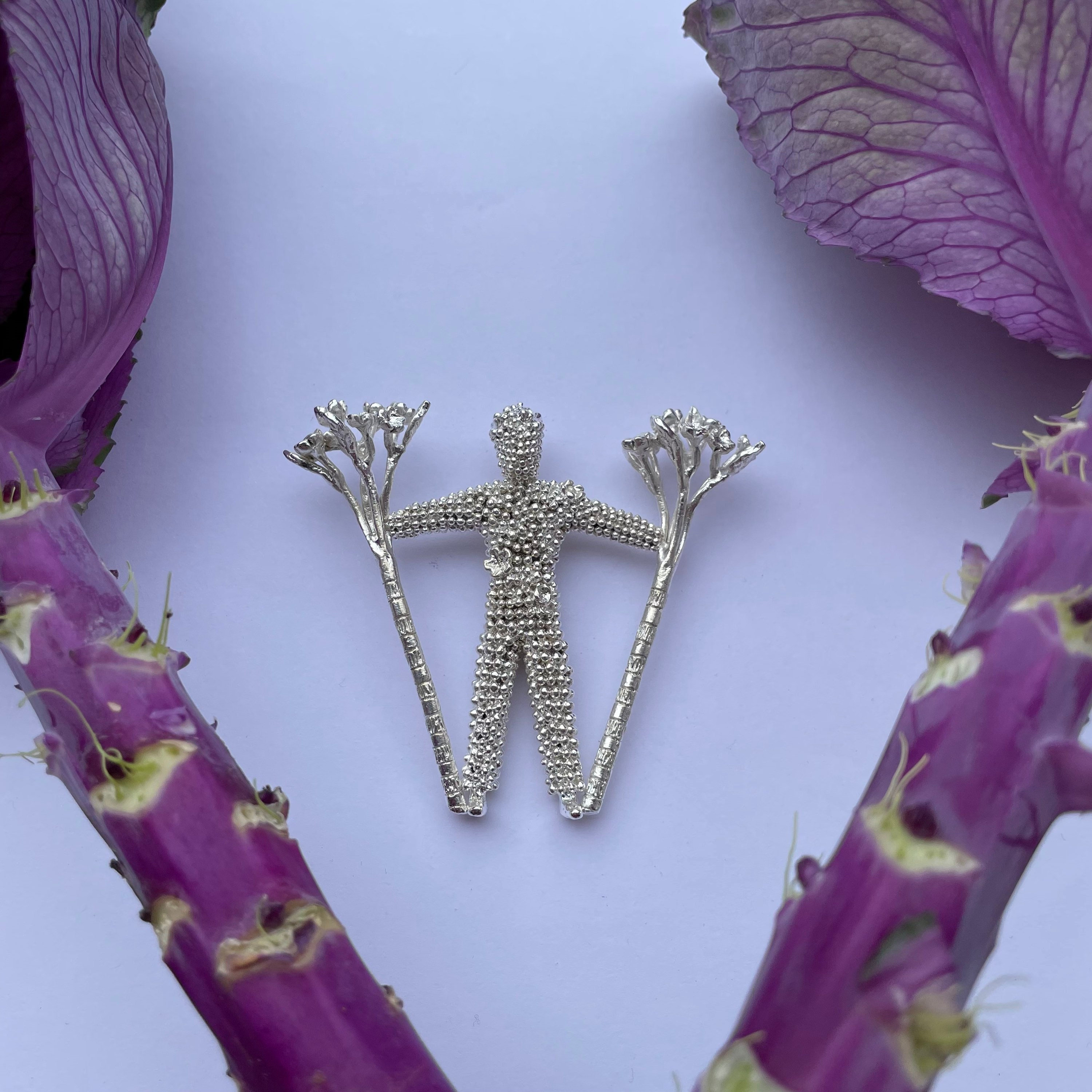 Burryman necklace, wearable sculpture, pagan jewelry, witch pendant, folklore figurine, Wilder Mann