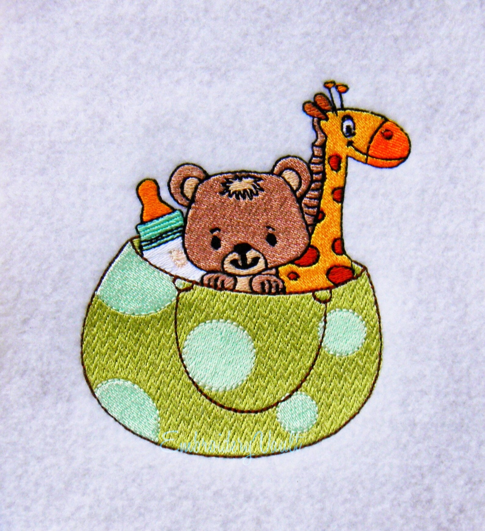 Baby Animals Gift Bag Embroidery Design, Multiple Formats Etsy
