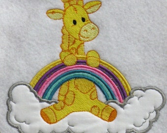 Sky Baby Giraffe Patch Embroidery Design, Multiple Designs, baby, nursery.
