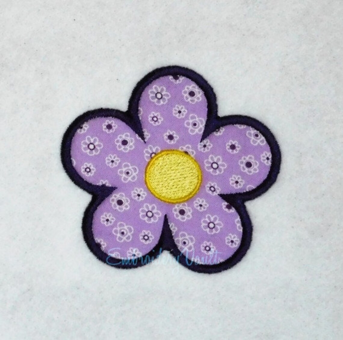 Five Petals Flower Patch Embroidery Design. Multiple Formats. Etsy