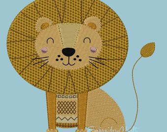 Jungle Lion Embroidery Design- Multiple formats