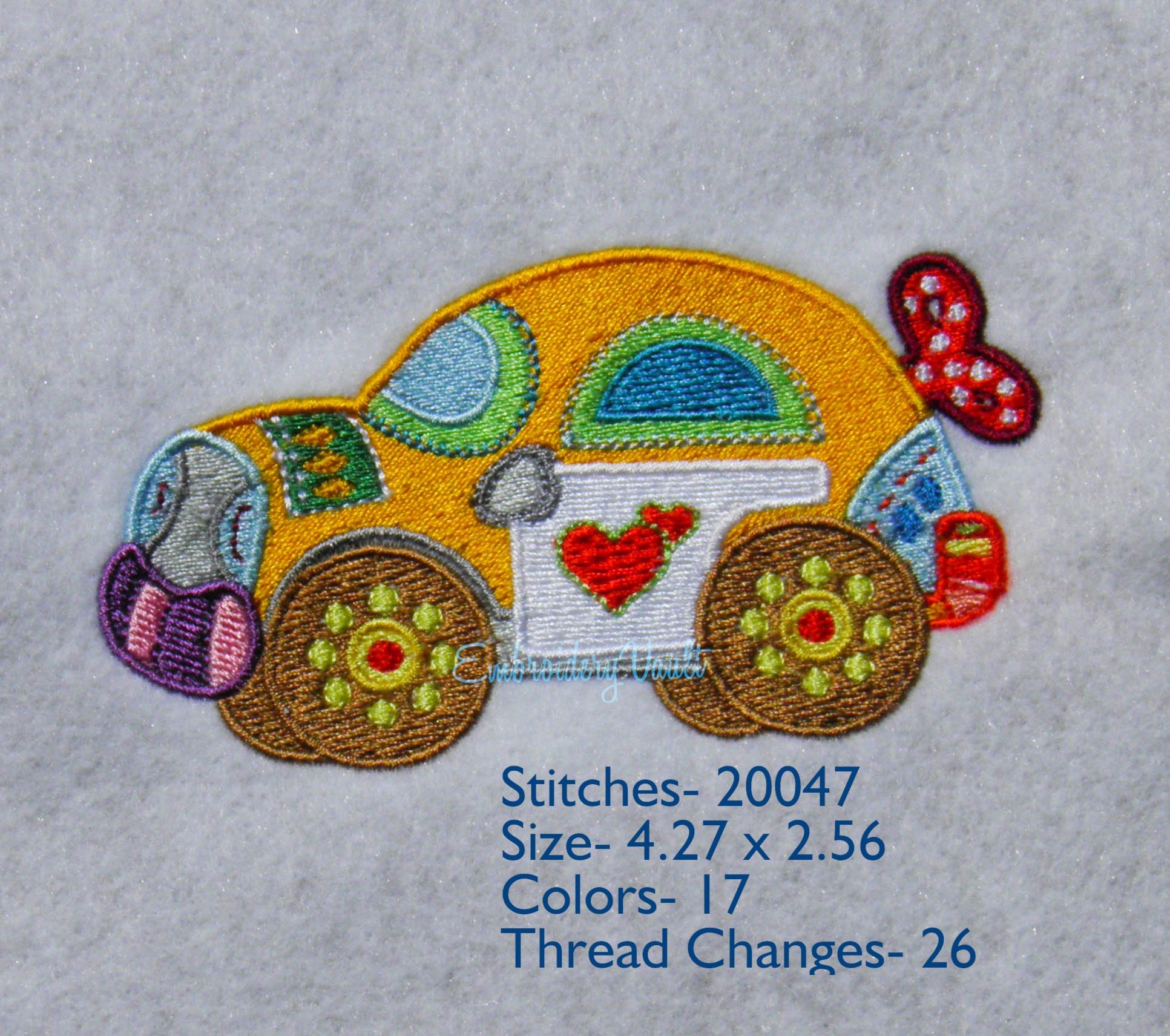 Patchy Toy Car Embroidery Design Multiple Formats Etsy