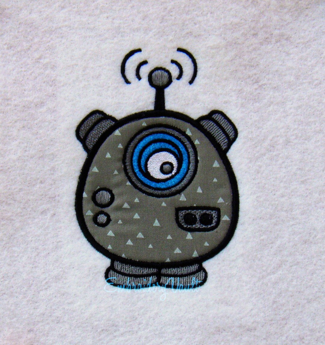 Alien Robot Patch 1 Embroidery Design, Multiple Formats - Etsy
