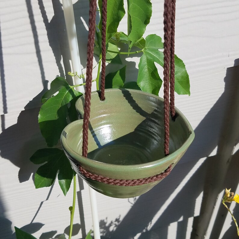 Hanging Heart Planter Bird Feeder No Drainage Hole Etsy