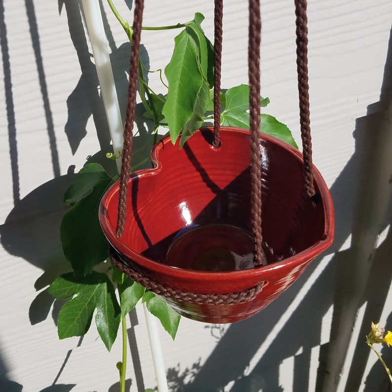 Hanging Heart Planter Bird Feeder No Drainage Hole Etsy