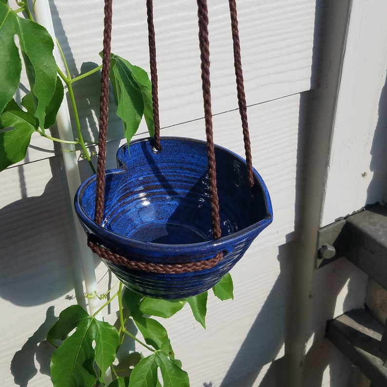 Hanging Heart Planter Bird Feeder No Drainage Hole Etsy