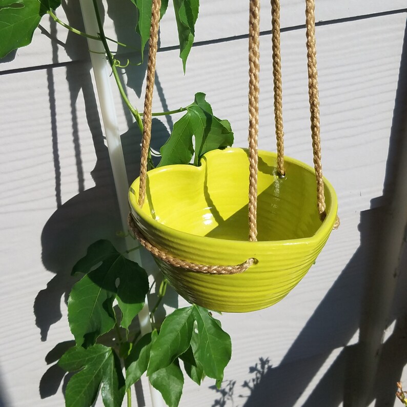 Hanging Heart Planter Bird Feeder No Drainage Hole Etsy