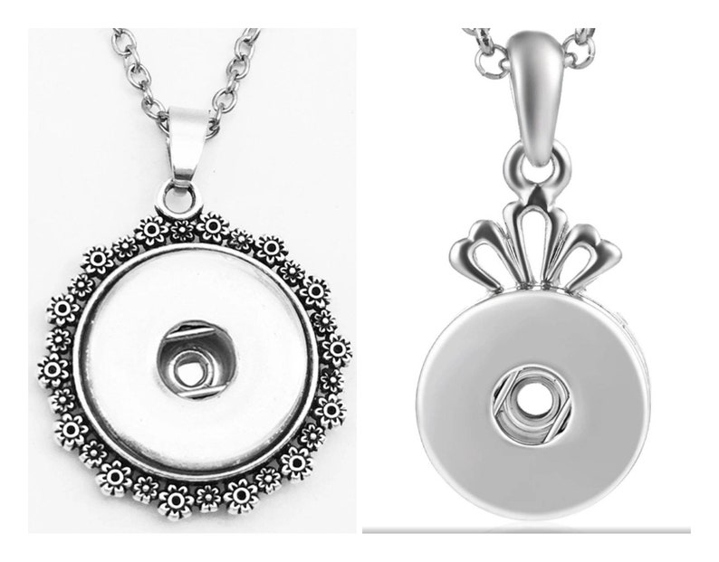 Snap Button Pendant fits 18 mm snap button