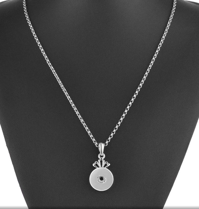 Snap Button Pendant fits 18 mm snap button