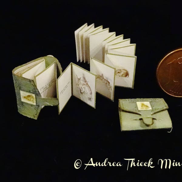 Vintage Miniature Book - 1/12  - Beatrix Potter - A Fierce Bad Rabbit