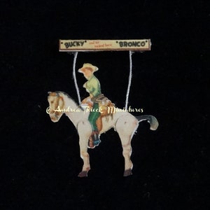 Wild West Theme - Miniature Paper Toy