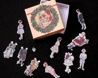 Miniature Christmas Paper Doll 2 - 1:12 scale