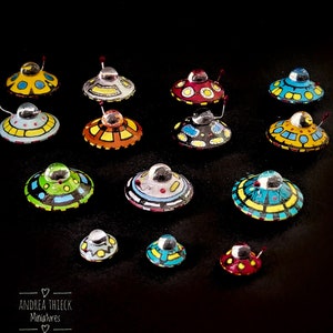Miniature UFOs 1/12 or 1/24 scale - choose one or more:)