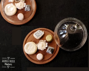 Miniature Cheese Platter with Dome - 1/12