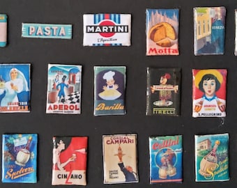 Miniature "Tin" Signs - Italian Theme - 1/12 scale