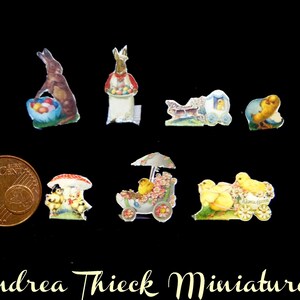 Miniatur Osterdisplay Aufsteller Ostern   1:12