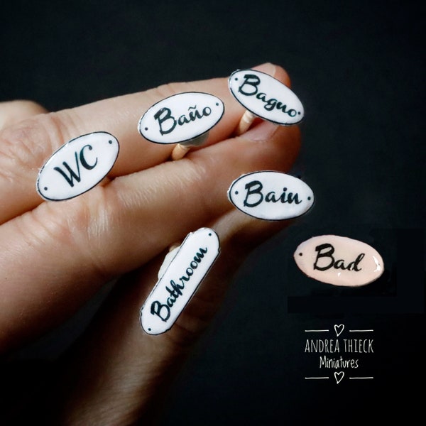 112 Bathroom Signs Etsy