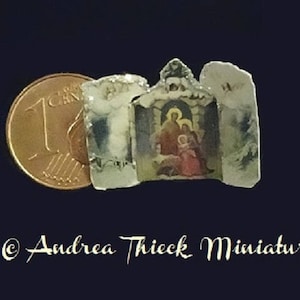 Glittered  Miniature 3D Crèche Display  1/12 scale