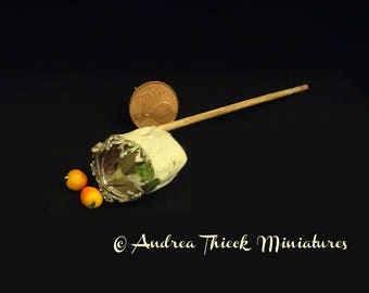 Vintage Miniture Apple Picker - 1-12 scale OOAK