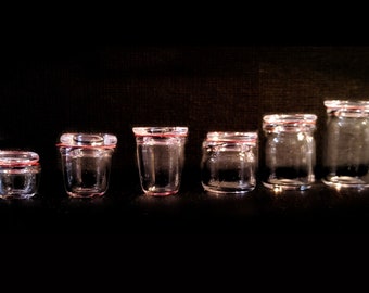 Miniature Canning Mason Jar / Weckglas - 1/12 scale